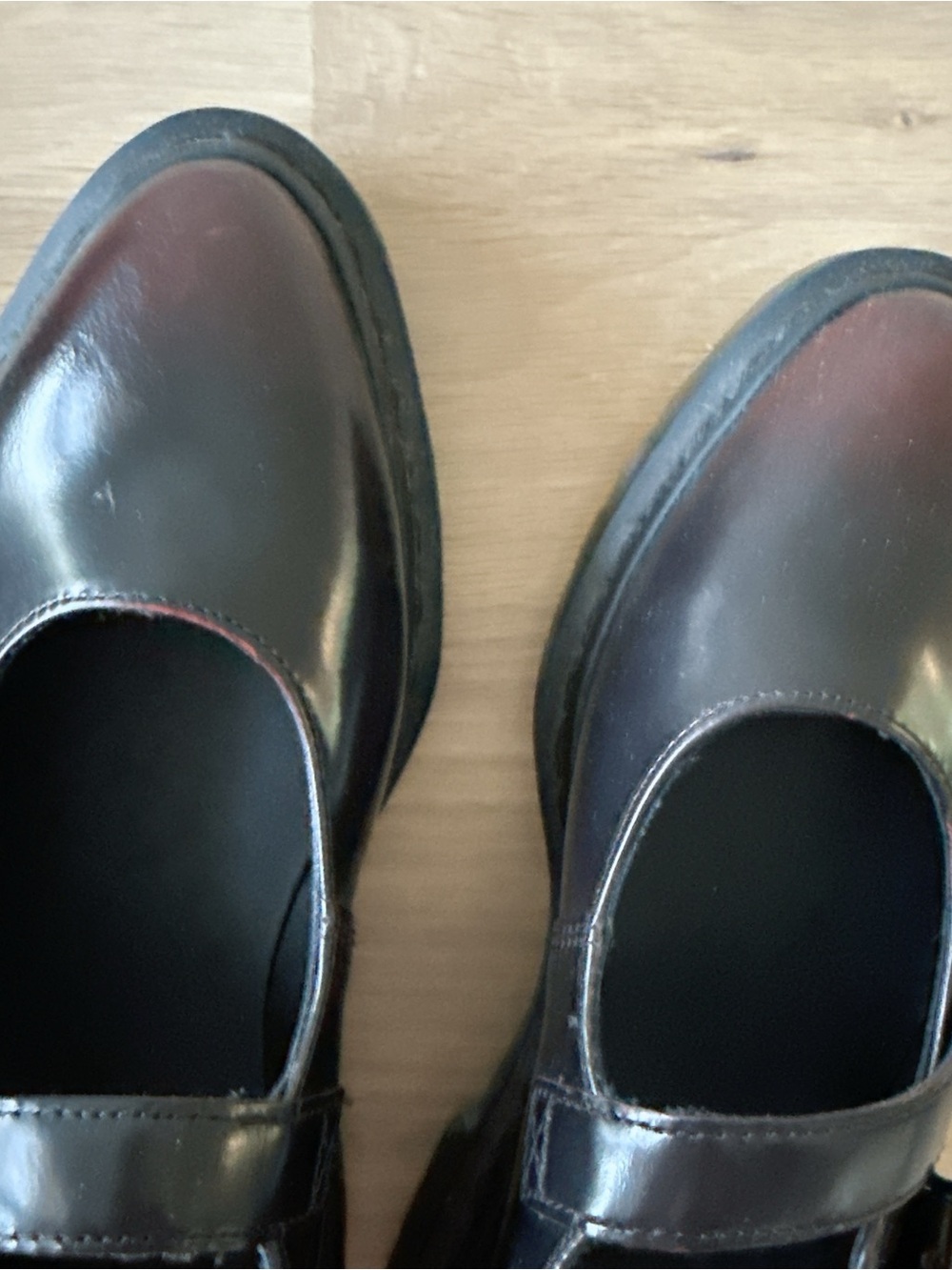 NIB Dr. Martens Elphie Mary Jane Flats in Cherry Red Arcadia - Picture 5 of 11